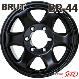 【グランビア等に】BRUT BR-44 16×6.5J 6H 139.7 +25 × DUNLOP GRANDTREK AT5 レイズドブラックレター 215/65R16 サマータイヤホイール4本セット