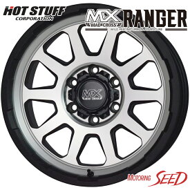 【クラウンエステート等に】HOT STUFF MAD CROSS RANGER 16×7J 5H 114.3 +38 × DUNLOP SP SPORT MAXX 060+ 215/55R16 サマータイヤホイール4本セット