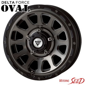 【ジムニー等に】FORCE DELTA FORCE OVAL 16×5.5J 5H 139.7 +20 × DUNLOP GRANDTREK AT5 レイズドブラックレター 215/70R16 サマータイヤホイール5本セット