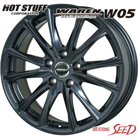 【インプレッサワゴン等に】HOT STUFF WAREN W05 15×6J 5H 100 +43 × KENDA KR36 ICETEC NEO 185/60R15 スタッドレスタイヤホイール4本セット