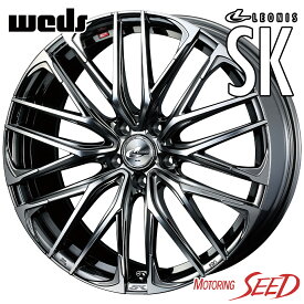 【ノア、ヴォクシー等に】WEDS LEONIS SK 17×7J 5H 114.3 +53 × DUNLOP DIREZZA DZ102 205/50R17 サマータイヤホイール4本セット