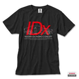 日産カスタムアパレルプロジェクト 半袖Tシャツ ザ IDx（THE IDx）ブラック(メンズ 夏服 おしゃれ かっこいい プリント プレゼント プリントtシャツ ティー シャツ メンズファッション 半そで メンズtシャツ ティーシャツ)