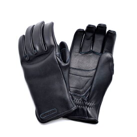 【送料無料】カカザン ステアハイド ライディンググローブ CACAZAN TAKA-062 牛革 ブラック シルバーステッチ