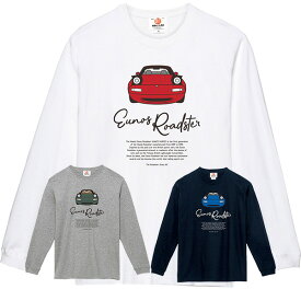 The Roadster Story #2 Eunos Roadster Front Face Long T-shirts スーパーヘヴィー長袖Tシャツ