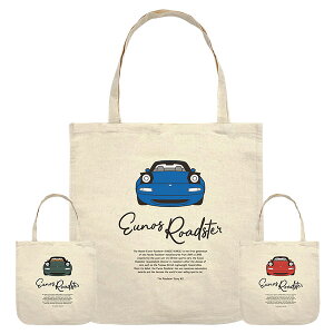 �y�L�����y�[���Ώۏ��i�zThe Roadster Story #2 Eunos Roadster Front Face Round bottom Big Totebag ���E���h�{�g���r�b�N�g�[�g�o�b�O