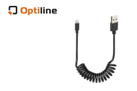 Optiline(オプティライン) Cables スプリングケーブル 100cm USB-ライトニング