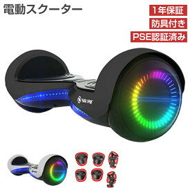 【11/4 20時~最大2000円クーポン+P5】【プロテクター付き】電動スクーター セグウェイ 6.5インチ 子供 大人 耐荷重100kg ledライト 軽量 おしゃれ 電動バランススクーター スマートスクーター 立ち乗り二輪車 電動キックボード ギフト クリスマス プレゼント 1年修理保証