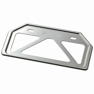 デイトナ 17656 バイク用 軽量ナンバープレートホルダー リフレクター無し クリアー Mサイズ(原付用山型)