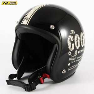 72JAM Helmet HM-01L COOLS HUNGRY MAN �u���b�N�x�[�X �O���X�d�グ XL�T�C�Y(60-62cm����)