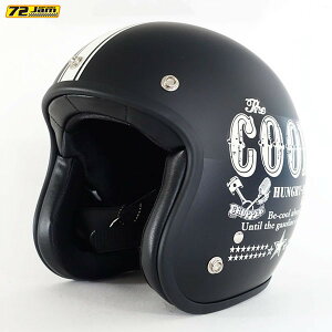 72JAM Helmet HM-01LM COOLS HUNGRY MAN �}�b�g�u���b�N XL�T�C�Y(60-62cm����)