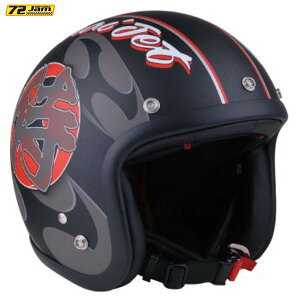 72JAM Helmet JF-11M SAMURAI MAT KXt[NubNx[X }bgdグ FREETCY(57-60cm)