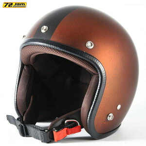 72JAM Helmet JP-12 TWILIGHT�{ ���^���b�N�u���b�N�x�[�X �L�����f�B�[�I�����W �}�b�g�d�グ FREE�T�C�Y(57-60cm����)