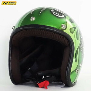 72JAM Helmet IP-1003 �J�X�^��72JAM �t���C���X New�N���X �O���[�� FREE�T�C�Y(57-60cm����)