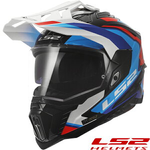 LS2 EXPLORER PLUS F �A�h�x���`���[�w�����b�g JAPAN FIT���f�� FRONTIER2-WHITE-BLUE
