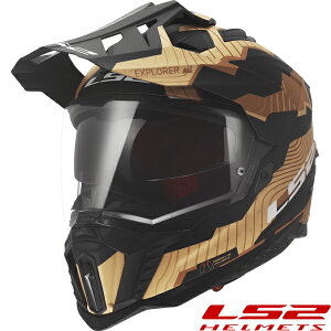 LS2 EXPLORER PLUS F �A�h�x���`���[�w�����b�g JAPAN FIT���f�� MATT-BROWN-SAND