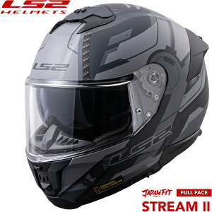 LS2 STREAMII ���@�\�t���t�F�C�X�w�����b�g JAPAN FIT���f�� MATT-TITANIUM-GREY