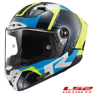 LS2 THUNDER C GP �t���t�F�C�X�w�����b�g �u���[�J�[�{���C�G���[ BLUE-CARBON-YELLOW