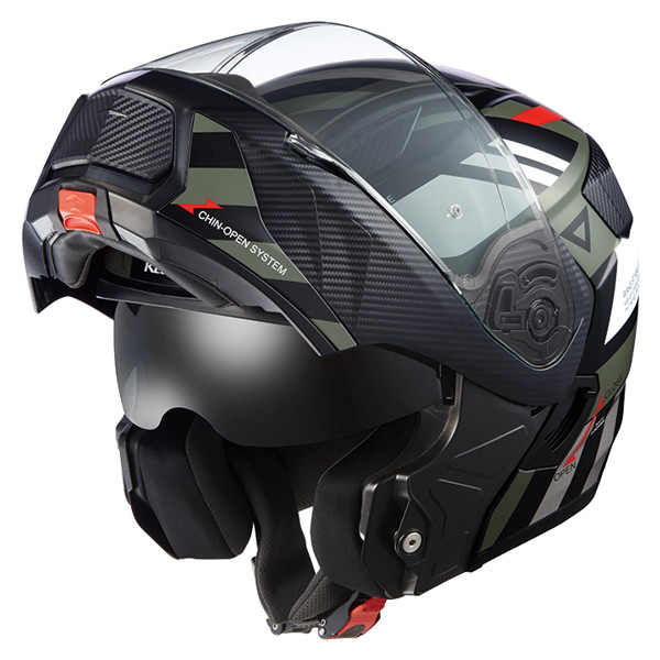 OGK KABUTO RYUKI ALERT（リュウキ アラート） フラットカーキグレー M（57-58cm） システムヘルメット  OGKカブト 二輪用品店 MOTOSTYLE 