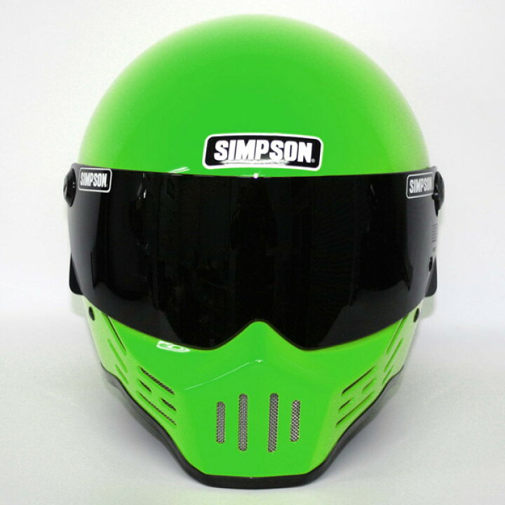 楽天市場】SIMPSON（シンプソン） M30 ライムグリーン 59cm バイク用 