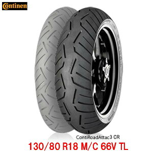 Continental ContiRoadAttack 3 CRiR`[hA^bN3 CRj 130/80 R18 M/C 66V TL A^C