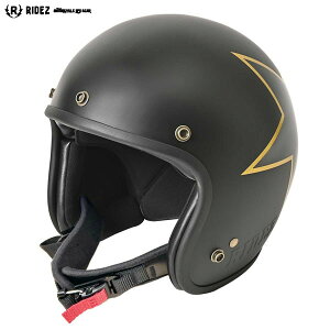 RIDEZ(ライズ) TQ BIG STAR2 3サイズ ジェット ヘルメット TQ01-SE (マグネット式あご紐)