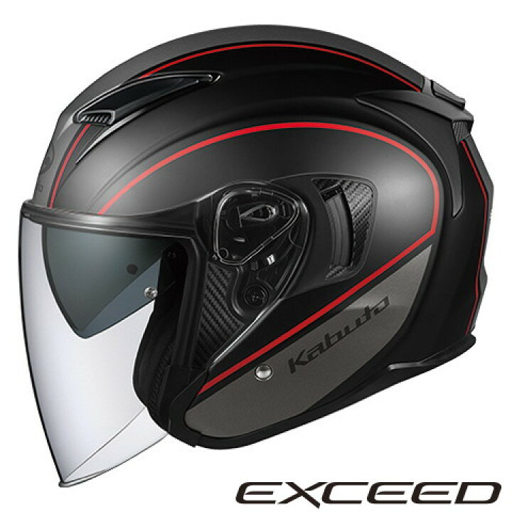 楽天市場】OGKカブト EXCEED DELIE 【フラットブラックグレー Lサイズ 