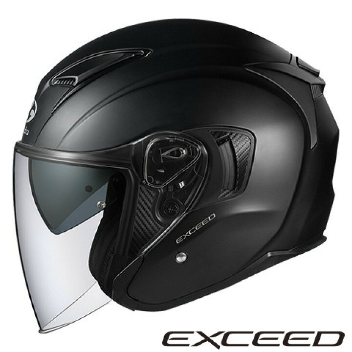 楽天市場】OGKカブト EXCEED 【フラットブラック Lサイズ  