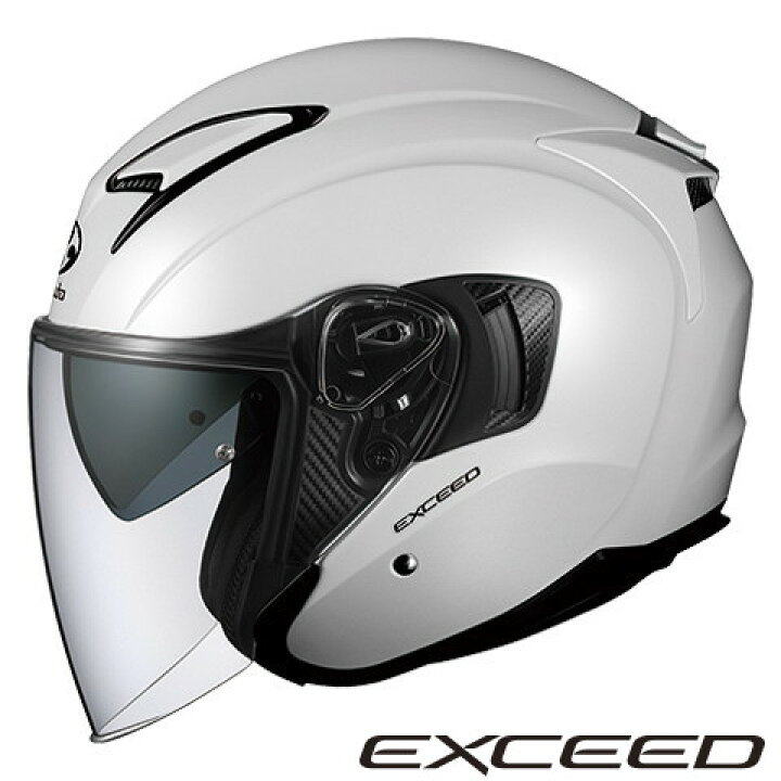 楽天市場】OGKカブト EXCEED 【パールホワイト XSサイズ】 エクシード 
