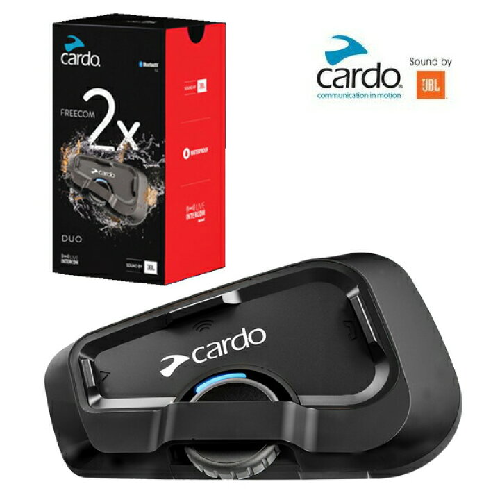 楽天市場】cardo（カルド） FREECOM 2X フリーコム2 エックス バイク用 