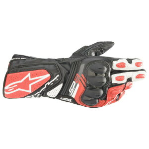 ApCX^[Y SP-8 v3 LEATHER GLOVE U[O[u 35583211304-BLACK-WHITE-BRIGHT-RED