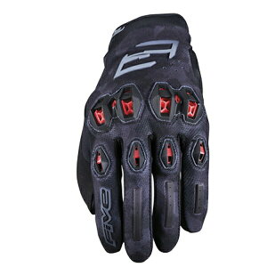 FIVE STUNT EVO2 �X�^���g �G�{2 ���C�f�B���O �O���[�u (CAMO BLACK RED) 1032056601
