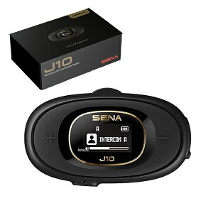 SENA�i�Z�i�jJ10 �u���b�N �o�C�N�p Bluetooth�C���^�[�R�� Bluetooth5.1 ���{��p���f�� J10-01