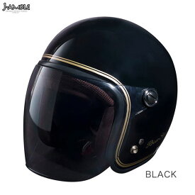 J-AMBLE ROH-506 ジェットヘルメット 新CLASSIC Rosso StyleLab (レディース) BLACK