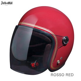 J-AMBLE ROH-506 ジェットヘルメット 新CLASSIC Rosso StyleLab (レディース) ROSSO RED