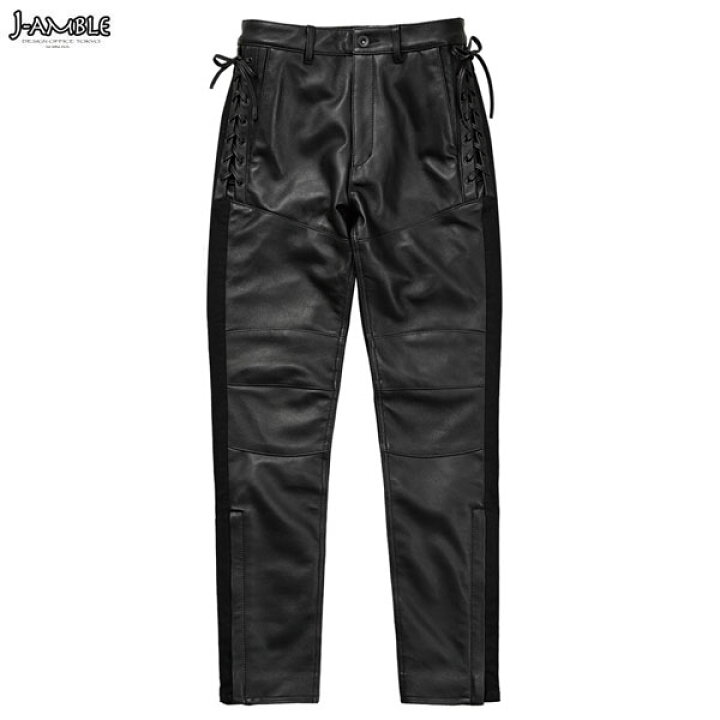 楽天市場】J-AMBLE ROP-62 レースアップレザーパンツ RossoStyleLab 