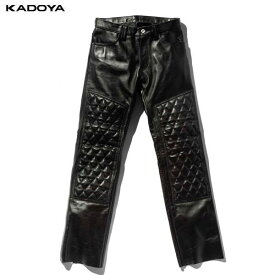 カドヤ(KADOYA) K'S LEATHER（ケーズレザー）バイク用 レザーパンツ EVO-PANTS2 ブラック 2270-0