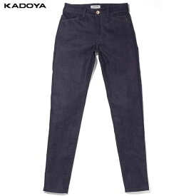 カドヤ(KADOYA) K'S LEATHER（ケーズレザー） バイク デニムパンツ CORSA SLIM-5P Lady ブラック 6270