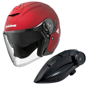 �R�~�l HK-172 FL �R���|�W�b�g FRP �W�F�b�g�w�����b�g + KK-902 ���[�^�[�T�C�N���C���^�[�J�� Mat-Metal-Red