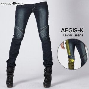t[h (RoughRoad) UB1008 uglyBROS MOTOPANTS gpc AEGIS-K DarkBlue Denim (Women's)