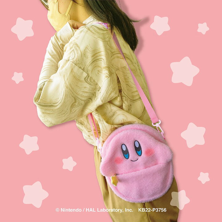 楽天市場】星のカービィショルダーバッグ ポシェット ぷわふわシリーズ 
