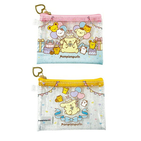 ポムポムプリン ミニクリアポーチ 小物入れ 透明ポーチ クリアケース 化粧ポーチ コスメポーチ サンリオ キャラクター かわいい キッズ  ギフト プレゼント 収納