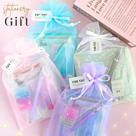 文具 雑貨 女の子 小学生 オーガンジーバッグ ギフトセット 高学年 中学生 かわいい こども ミニタオル 誕生日 プレゼント 子ども 文房具 かわいい文房具 文房具セット 女子 子供 こども 子供会 発表会 景品 ギフト 文具セット バースデー 誕生日プレゼント 女友達