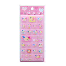 【3-4月再販 予約商品】　サンリオ ウサハナ タイルシール シール 立体 ステッカー コレクション グッズ カットできる 小物 アイテム タイル シール アイテム ギフト