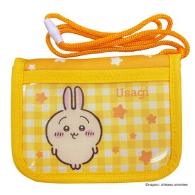 ちいかわ アニメ『ちいかわ』 キッズウォレット子供 財布 お子様財布 ギンガムチェック 首掛け ラウンドファスナー ハチワレ うさぎ モモンガ かわいい グッズ 小物 全4カラー 小学生 小学校低学年 入学祝い 卒園 幼稚園 園児
