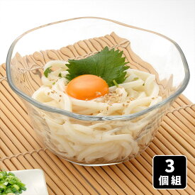 【 ポイント10倍！ お買い物マラソン限定】アデリア 冷やしぶっかけ うどん鉢 3個組 ガラス食器 そうめん 素麺 サラダ 鉢 麺鉢 冷麺 涼食器 ボウル 深鉢 ガラス 蕎麦 そば うどん 冷やし中華 ガラスボウル