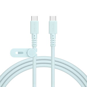 MOTTERU モッテル しなやかで絡まない 240W対応 USB-C to USB-C シリコンケーブル iPad MacBook ノートパソコン android iPhone Air 17 17Pro 16 15 シリーズ対応 急速充電 データ転送 1.0m 2.0m 全8色 2年保証(MOT-SCB2