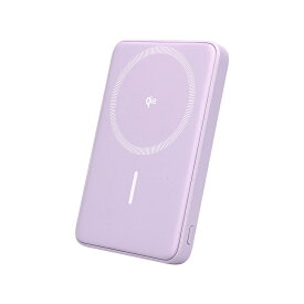 MOTTERU (モッテル) マグネット式 ワイヤレスモバイルバッテリー 5000mAh Qi2認証品 MagSafe対応 15W出力 iPhone16 15 14 13 12シリーズ対応 全2色 2年保証(MOT-MBQI5001-EC) 宅C