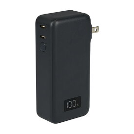 【特別価格！2000円OFF】MOTTERU (モッテル) コンセント一体型 モバイルバッテリー 10000mAh PD30W入出力 iPhone Air 17e 17Pro 16 15 2in1 残量表示ディスプレイ 機内持ち込み可能 飛行機持ち込みOK PSE適合製品 全2色 2年保証 (MOT-MBAC10001-EC) 宅C
