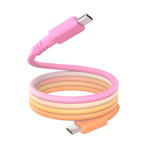 【モニターセール!1280円】MOTTERU (モッテル) マグネットケーブル グラデーション PD240W対応 USB-C to USB-C iPhone Air 17 17Pro 16 15 シリーズ 磁力でまとまる 形状記憶 磁石 急速充電 データ転送 1m 全5