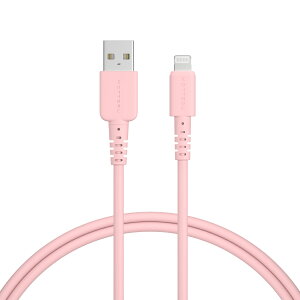 MOTTERU (���b�e��) iPhone�[�d ���Ȃ₩�ŗ��܂Ȃ� �V���R���P�[�u�� USB2.0 USB-A to Lightning �[�d Apple MFi�F�ؕi �P�[�u���o���h �t�� iPhone/iPad/AirPods/AirPods Pro 2�N�ۏ� 1m 2m (MOT-SCBALG) �l�R�|�X
